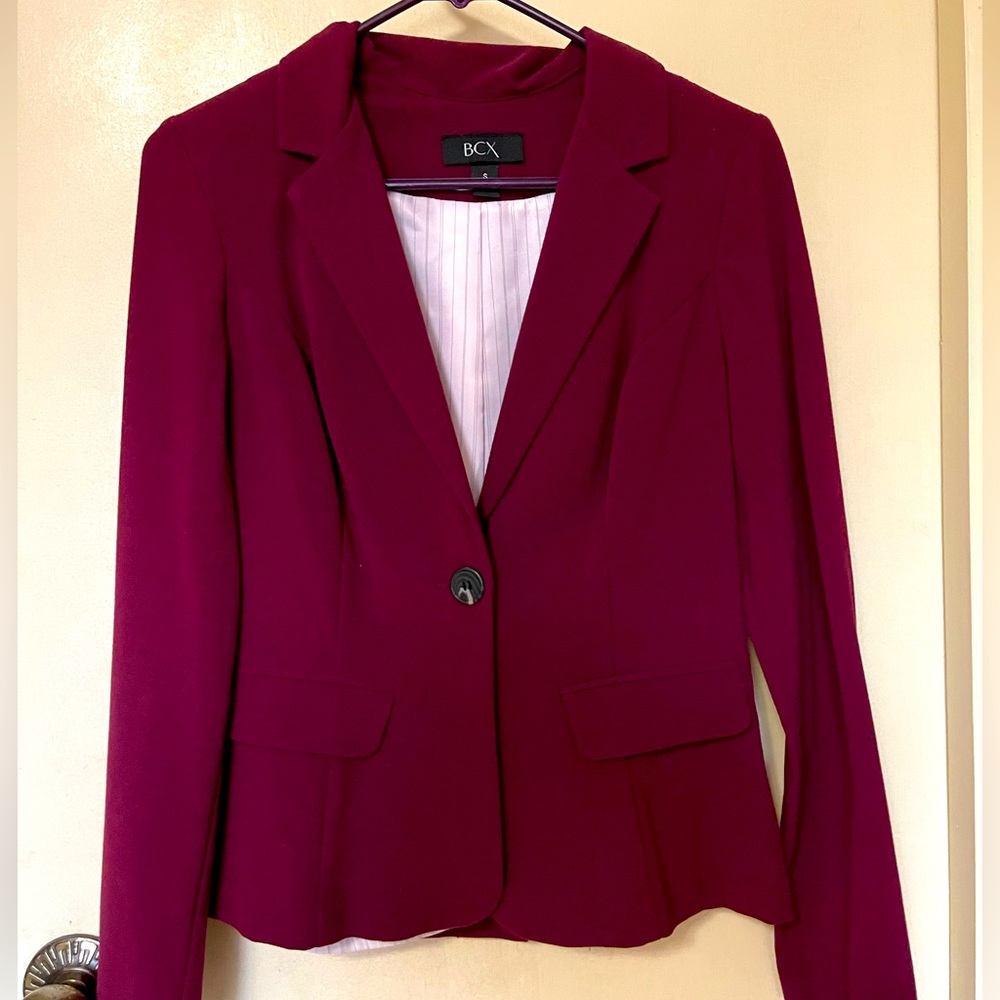 Barely worn wine red blazer